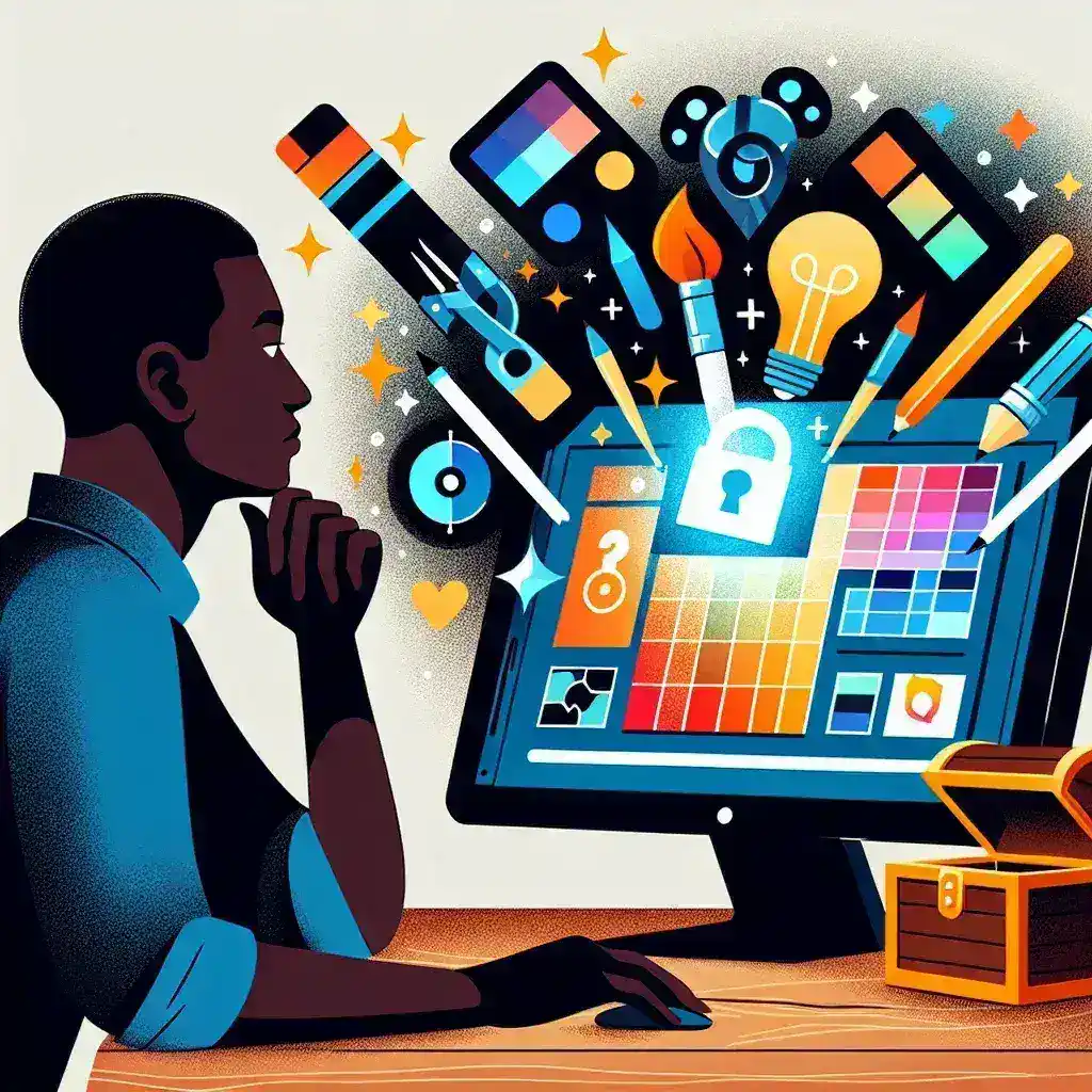 "Screenshot of user-friendly interface of top free design software, showcasing various design tools and features for graphic creation"