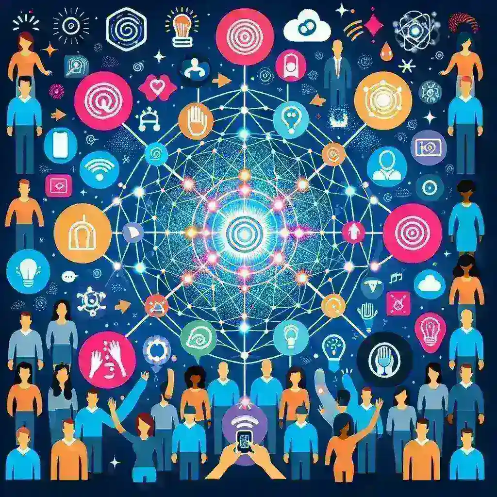 "Multisensory AI tools enhancing user engagement through interactive visuals and immersive experiences in technology."