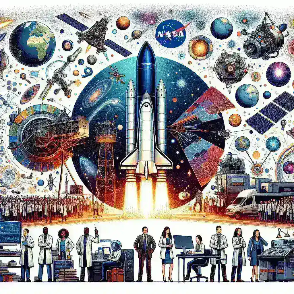 "NASA scientists and engineers preparing for the IMAP launch, showcasing innovative technology and collaboration in interstellar science research."