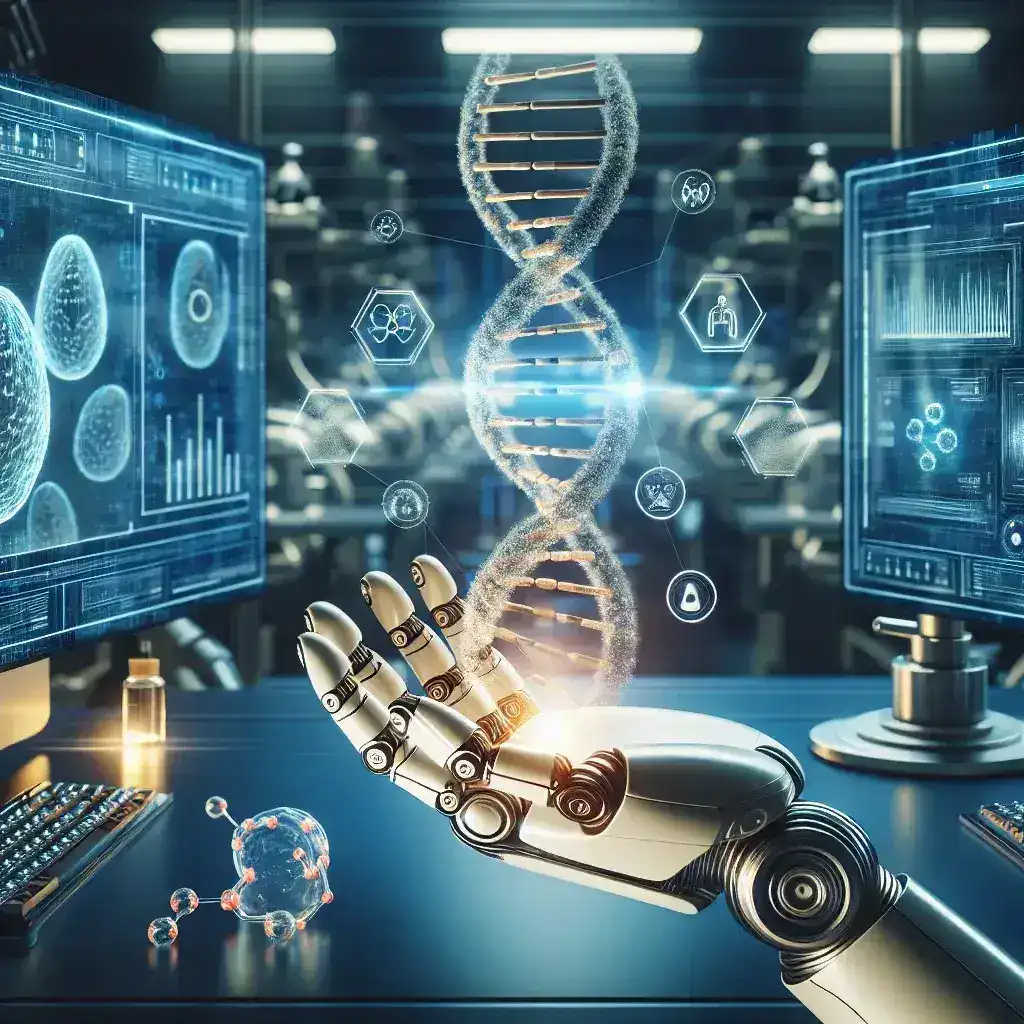 "Microsoft researchers analyzing secure synthetic data techniques for health AI applications in a modern lab setting."